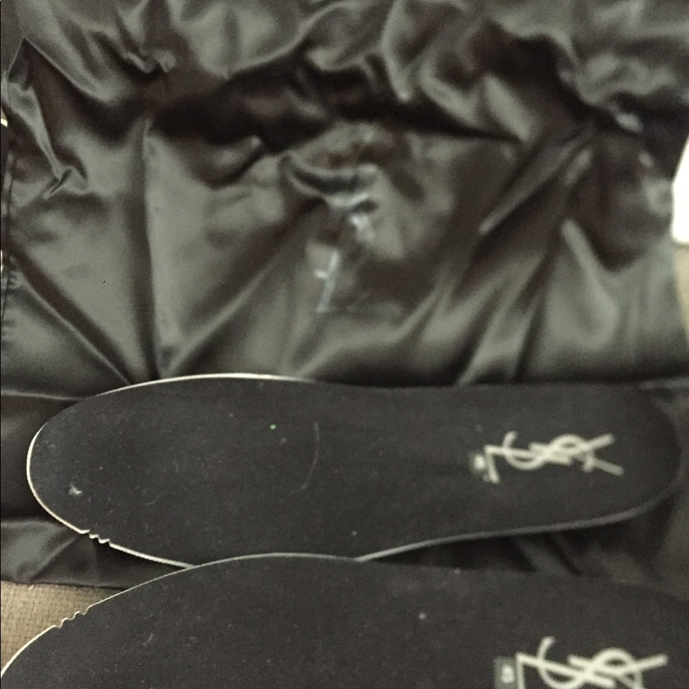 YSL Navy Denim Mid Tops - Picture 8 of 8